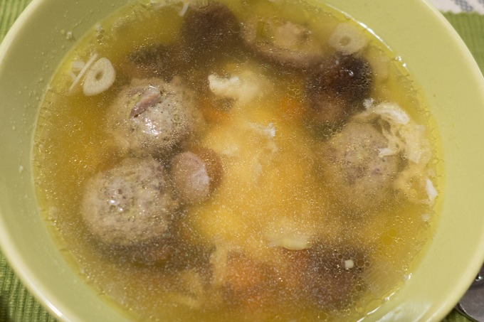 Veges & Meat Ball Soup @ Home